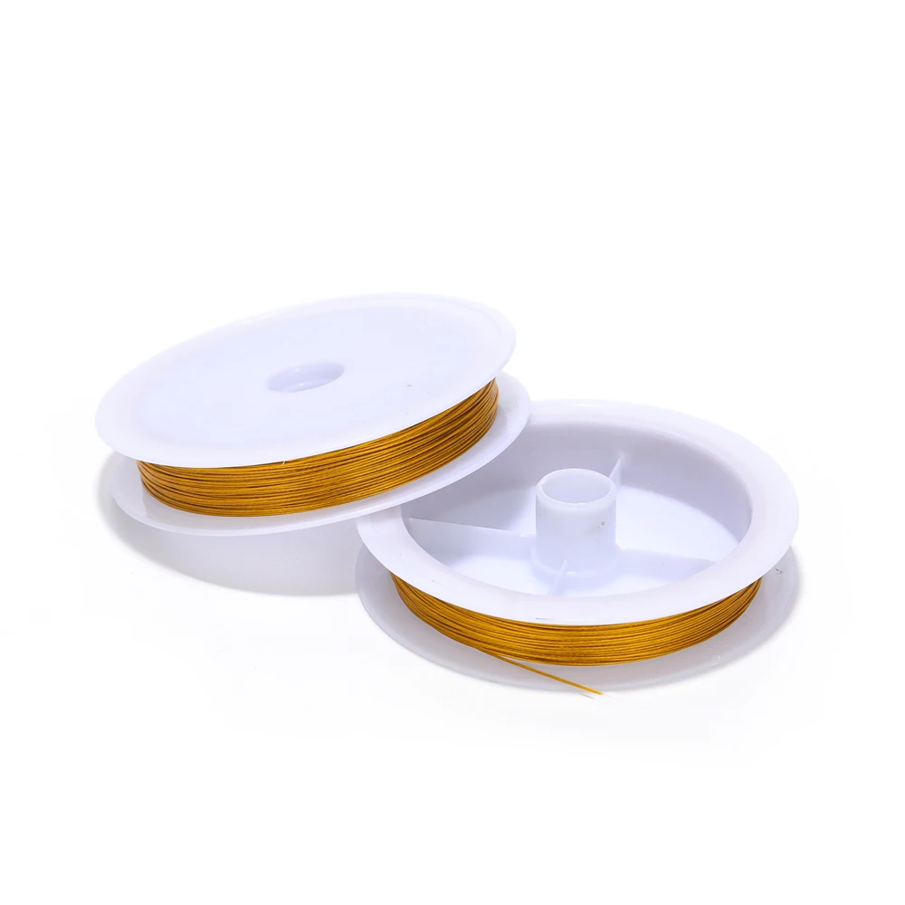 1 Rolle Edelstahl 0,3–1,0 mm beständig, starke Linie, Perlendraht, Schmuckschnüre, Schnur für Schmuckherstellung, DIY-Armband, Halskette – Detail 8