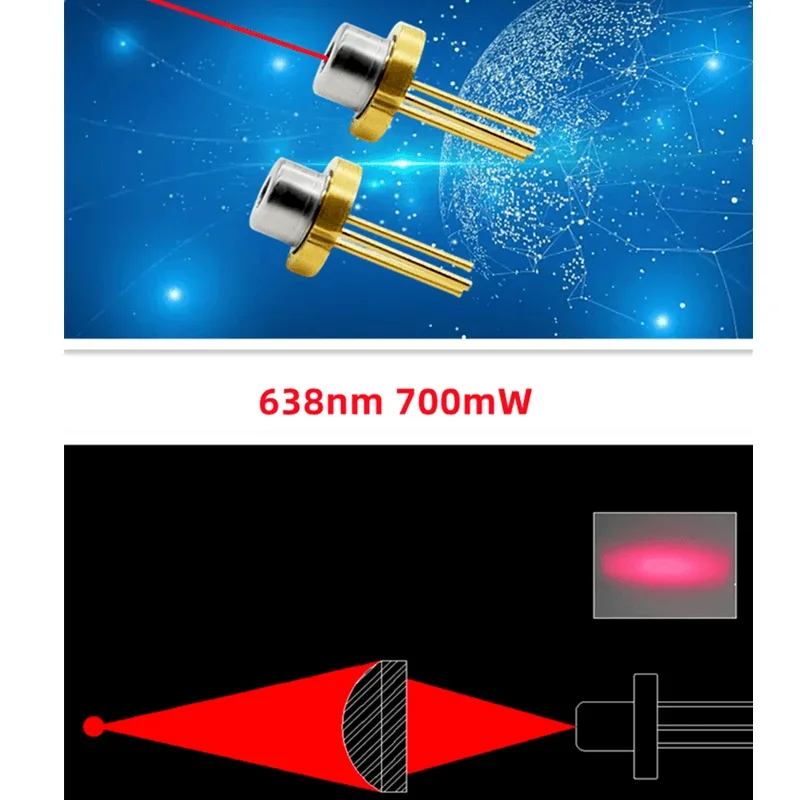 레이저 다이오드 드라이브 회로 기판 램프 드라이버 PCB DC 5.8-12V 전원 입력 (450nm 520nm 638nm 808nm 980nm 고출력 1001000)