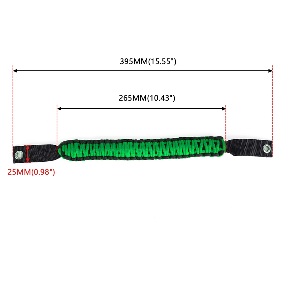 Car Roof Handle Rope Grab Handle For Jeep Wrangler For Ford Bronco Anti-Slip Up Rear Door Top Armrests BAG107 6