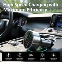 Super Fast Car Charger Adapter – 4-Port USB PD & QC 3.0 Fast Charging with LED Voltmeter, Universal Car Charger - Image 5