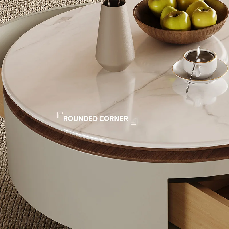 Luxury Round Coffee Table Set 3
