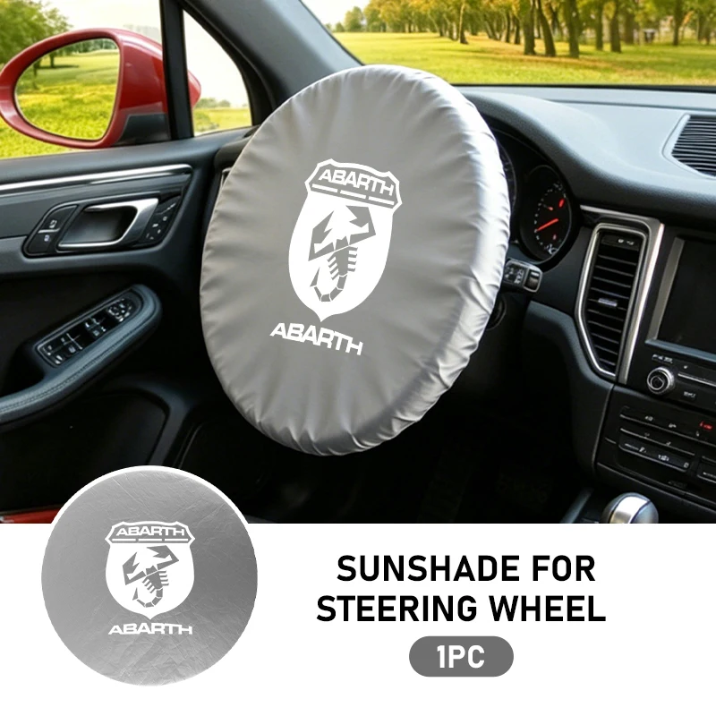 Abarth Car Steering Wheel Sun Protection Cover