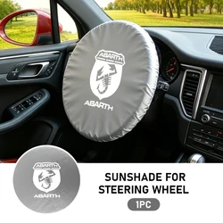 Abarth Car Steering Wheel Sun Protection Cover (ABS - 03W - silver - 1PCS)