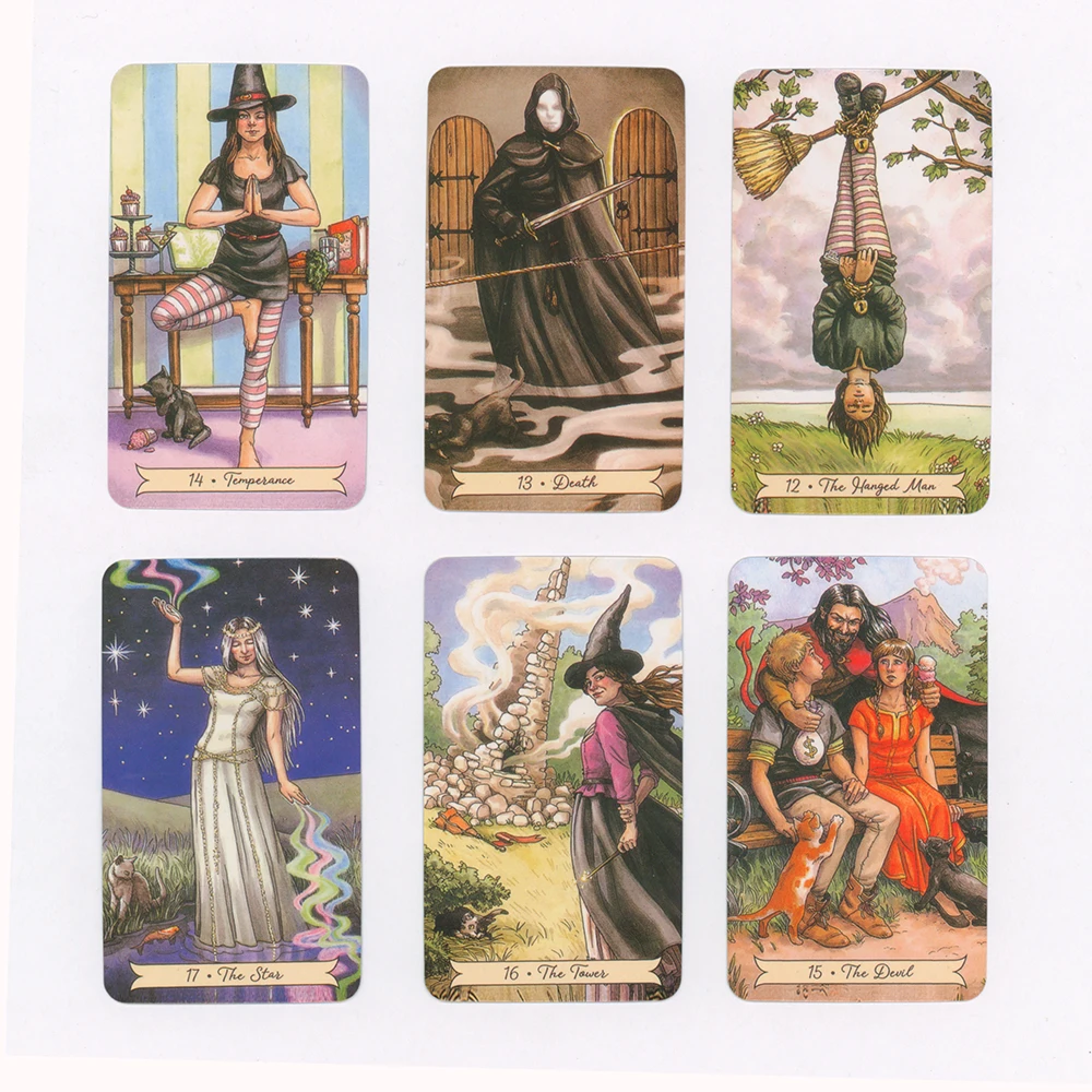 NEW TAROT Everyday Witch Tarot Cards  PDF Guidebook  Fate Game Affectional  Oracle Deck Tarot Cards for Beginners board game 4