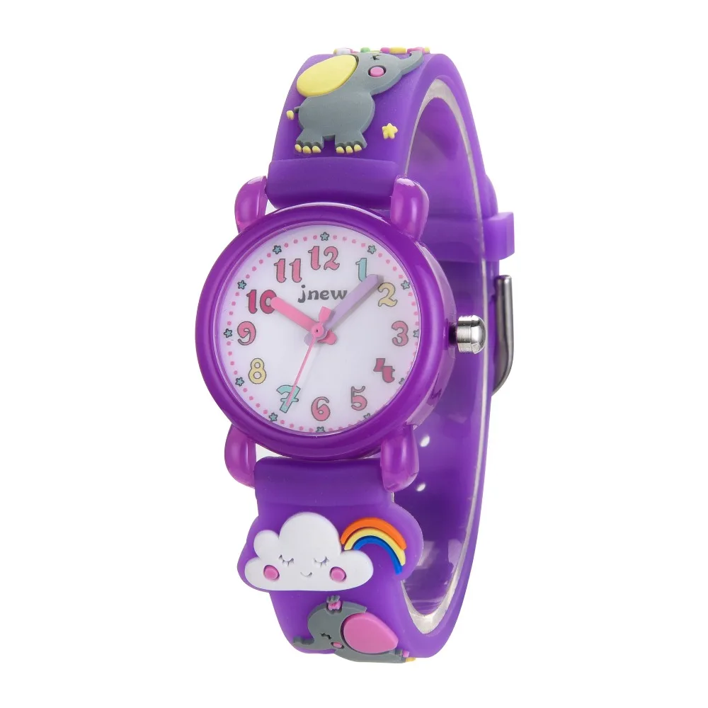 

Детские часы 3D милый мультяшный слон Водонепроницаемые силиконовые детские наручные часы для маленьких девочек лучший подарок
