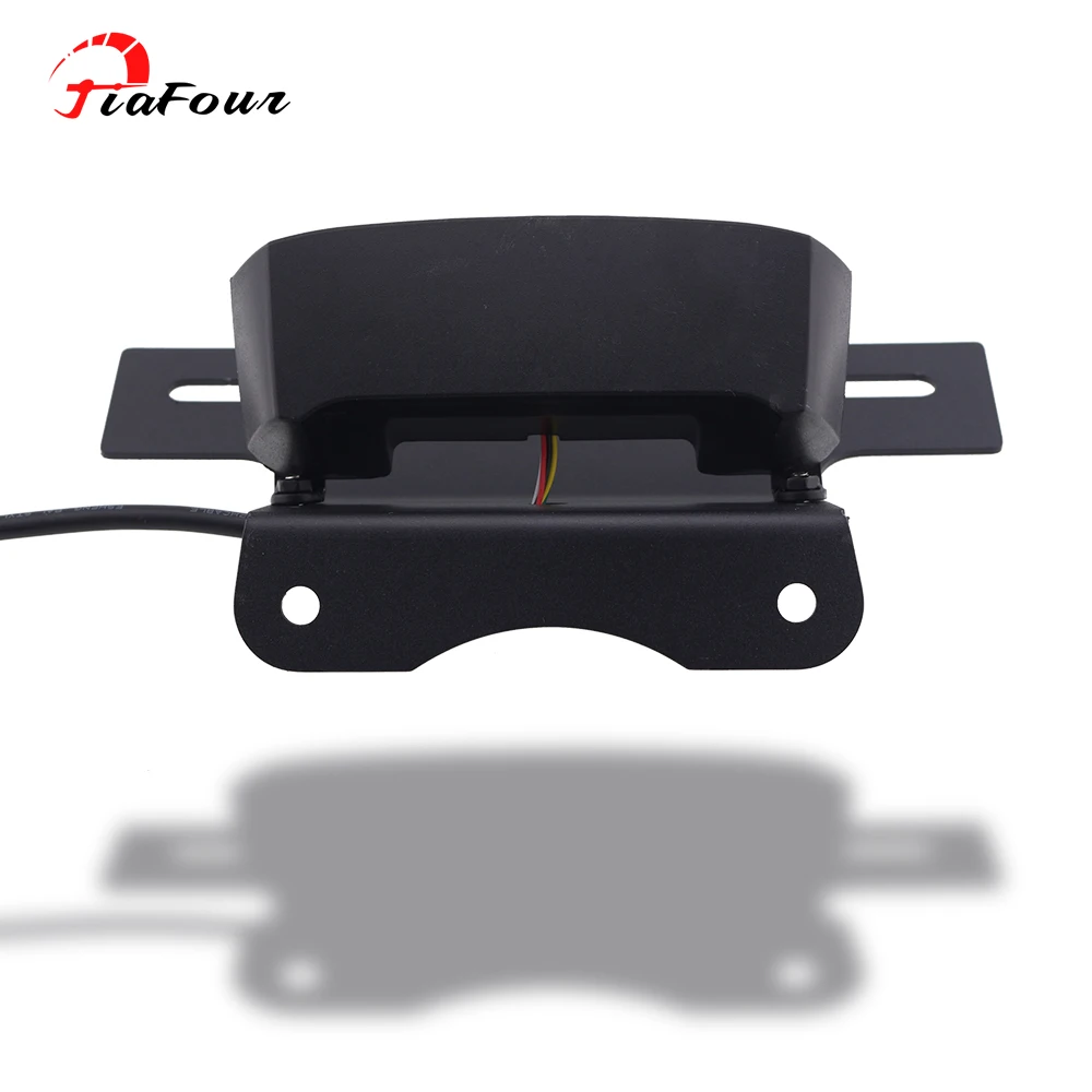 DRZ400SM 용 라이센스 플레이트 홀더 05-21 DRZ400S DRZ400E 00-21 등록 LED 테일 라이트 방향 지시등 깜박임 램프