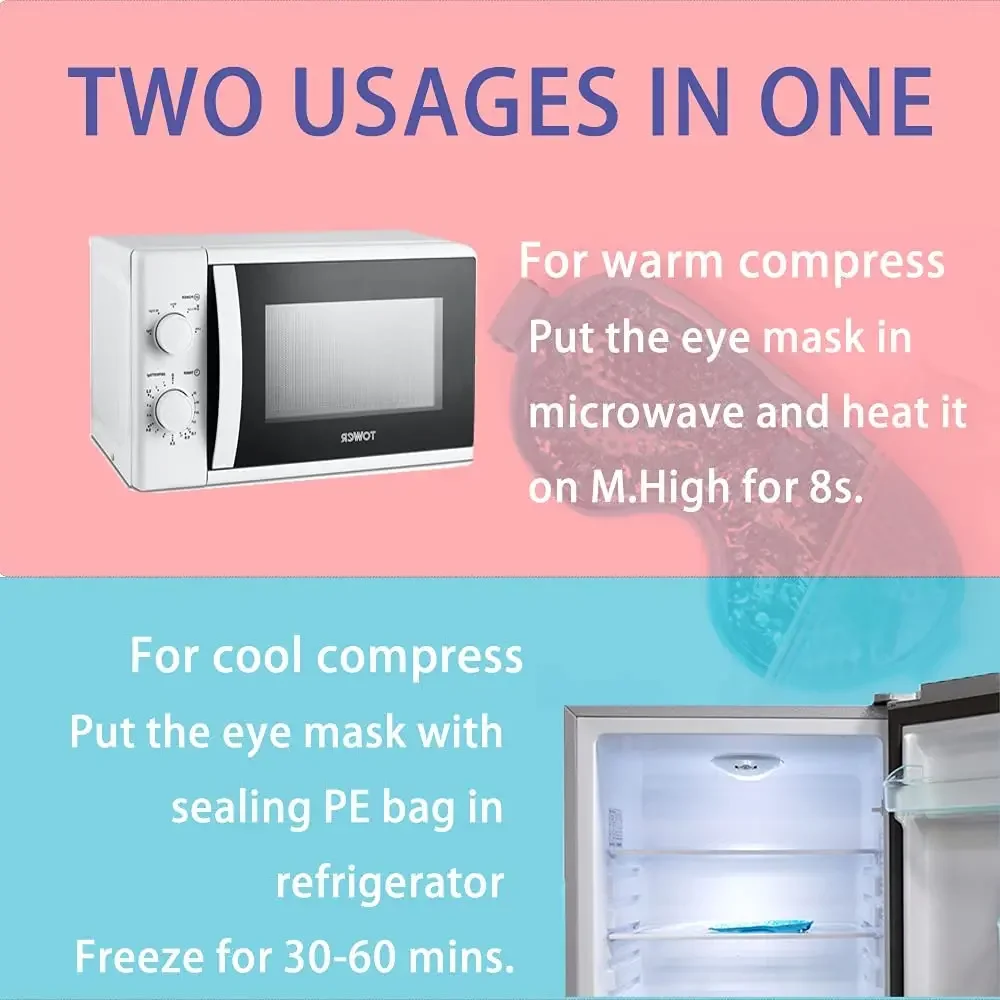 Gel Ice Eye Mask Ice Compress Sleeping Masks Beauty Eyes Health Tools Anti Dark Circle Eyes Bag Relax Sleep Aid Cooling Gel Mask