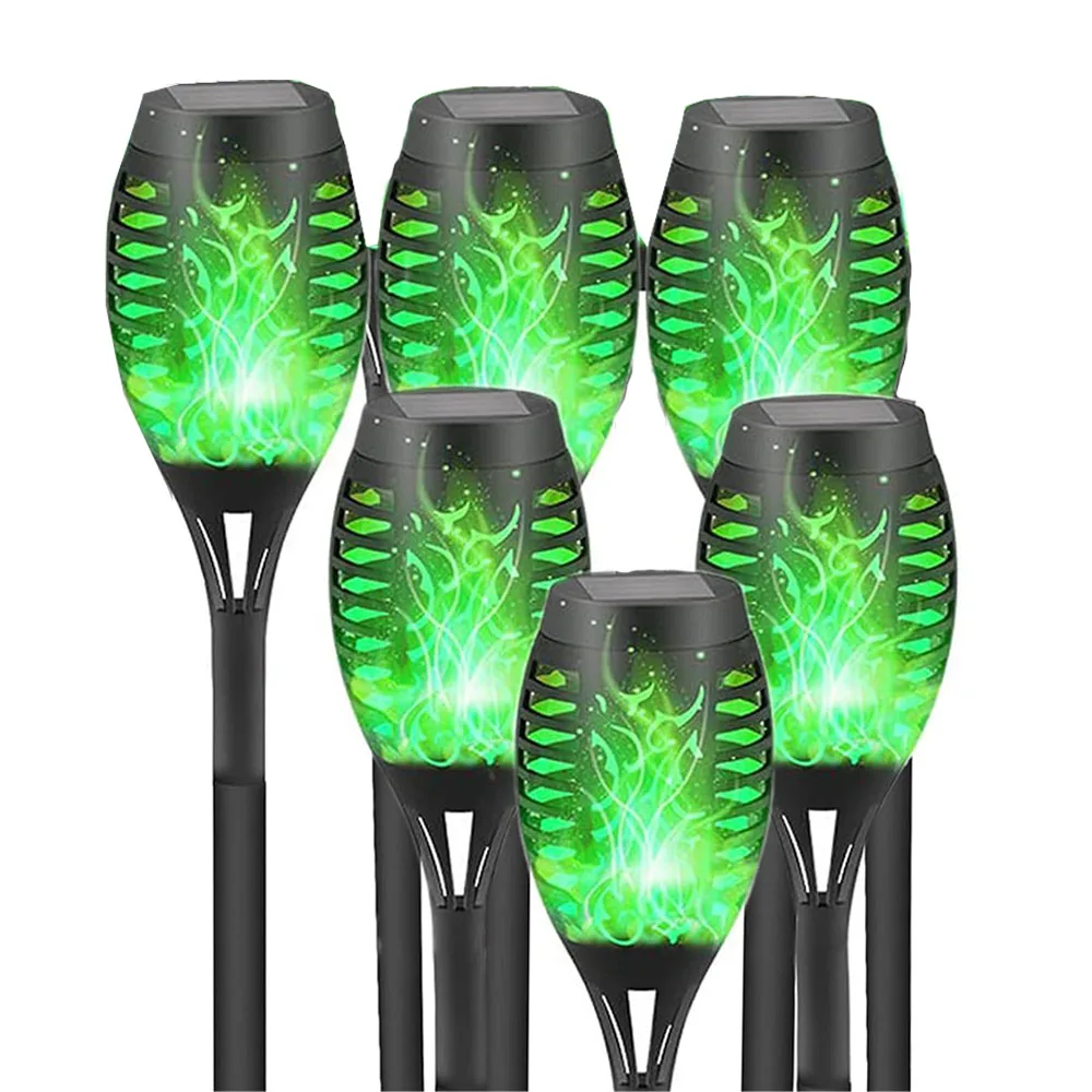 ตัวเลือกสินค้า โคมไฟพลังงานแสงอาทิตย์ 6 แพ็ค 12 LED RGB กันน้ำ ตกแต่งสวนกลางแจ้ง
