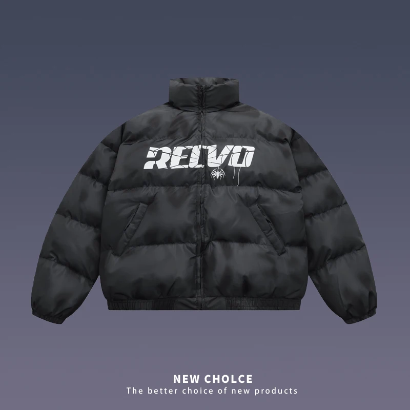 

Парка мужская окрашенная в уличном стиле, уличная одежда в стиле Харадзюку, пальто с принтом в виде паутины и надписей-пауков и граффити, Повседневная Свободная куртка унисекс в стиле хип-хоп