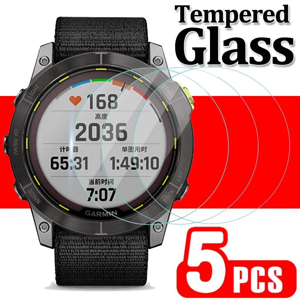 

5PCS Screen Protector for Garmin Enduro 2 Smart Watch Tempered Glass HD Clear Shockproof Film for Garmin Enduro 2 Accessories