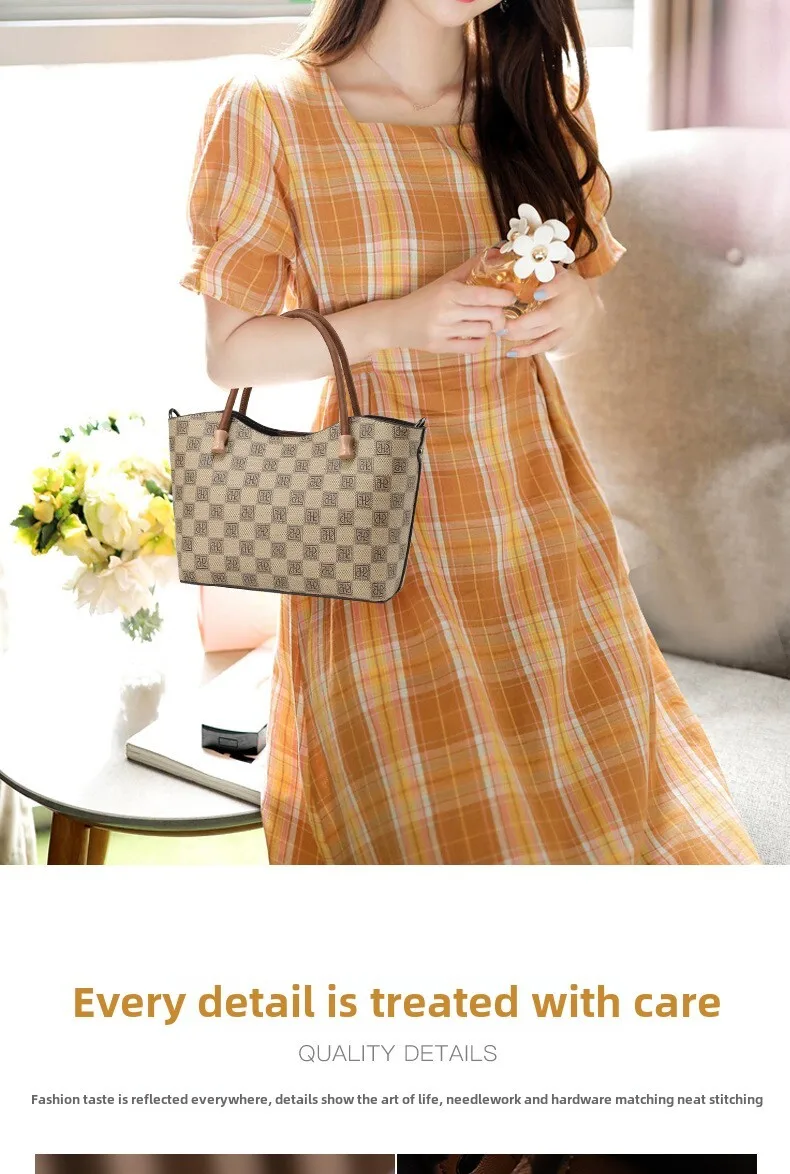 Classic Tote Bag Women's Shoulder Messenger Bag Versatile Style_voghion.com