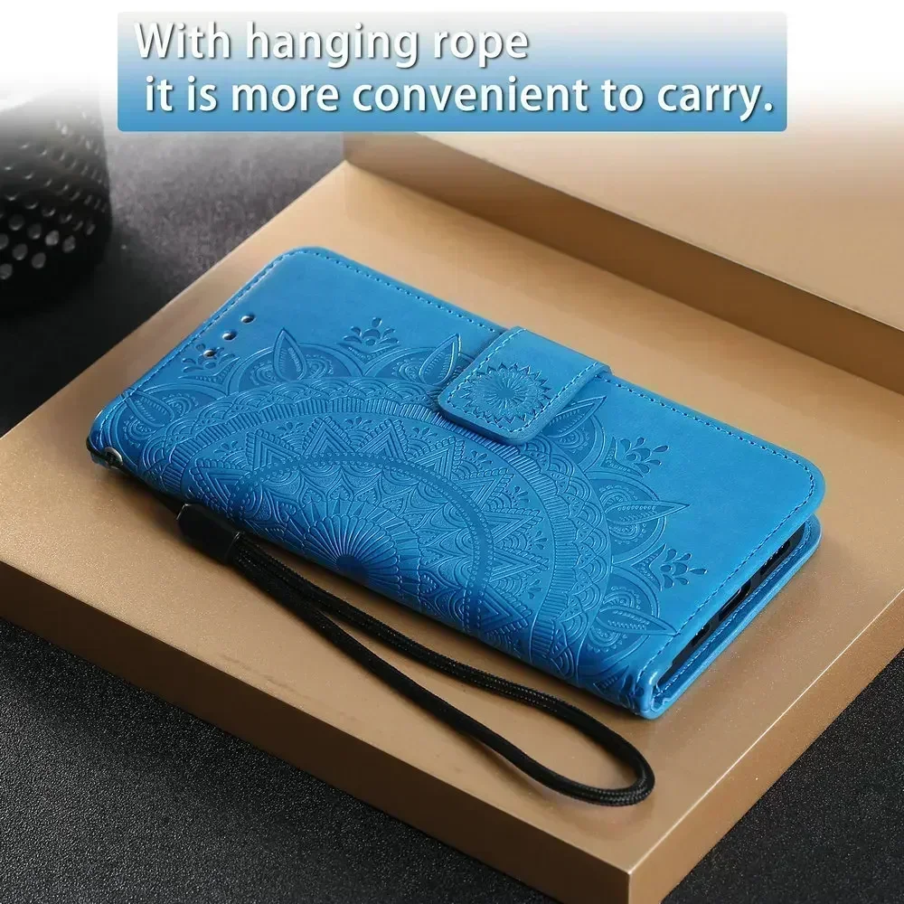 Magnetic Leather Flip Wallet Cover Case