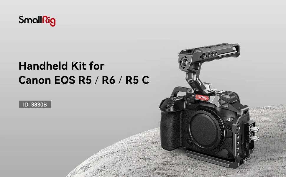 R5/R5C/R6 Handheld Cage Kit for Canon EOS R5 / R6 / R5 C with ARRI Top Handle &