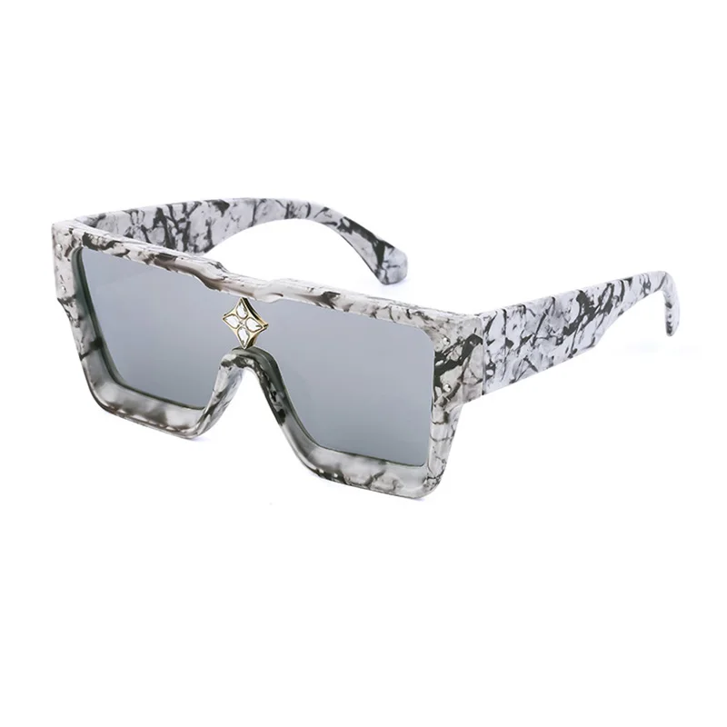 white sunglasses women SHAUNA Luxury Crystal Oversized Women Square Sunglasses Trending Men Shades UV400 round sunglasses Sunglasses