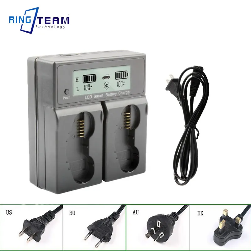 EN-EL4 EN EL4 EN-EL4a Fast LCD Dual Battery Charger for Nikon D2H