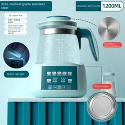 1200ML Constant Temperature Glass Kettle Baby Breast Warmer Automatic Smart Constant Electric Kettle Baby Milk Bottle Warmer