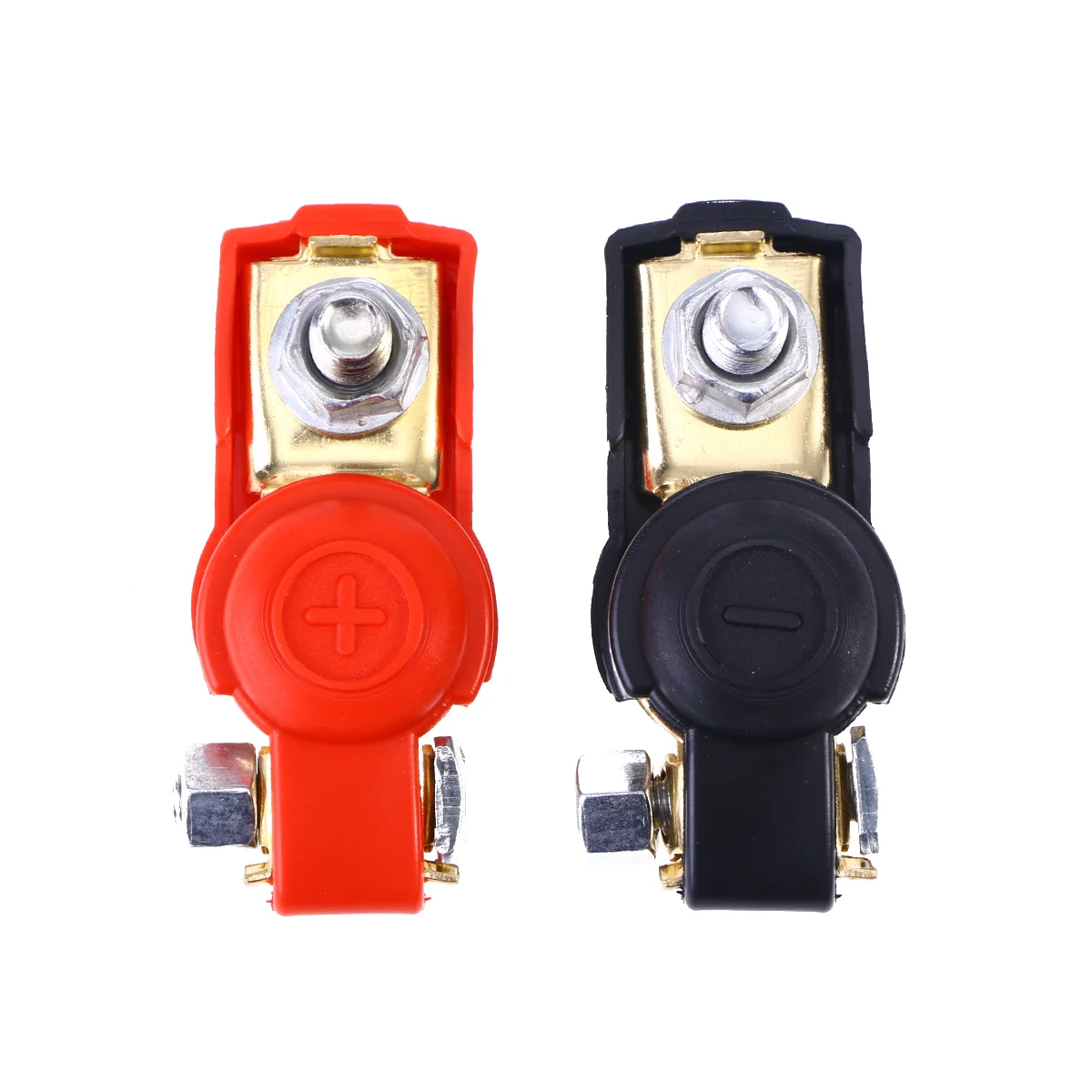 

Pair of Universal Positive Negative Auto Car Vehicle Terminal Clamp Clip Connectors Lead-free Size Adjustable with