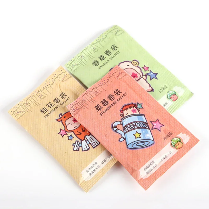 Deodorant Sachet Bags Fragrance Bags 12pcs Fragrance Sachets Freshener Bag Natural Aromatherapy Random Taste Incense Wardrobe-Cupboard AirFlavor Scent Lemon Rose