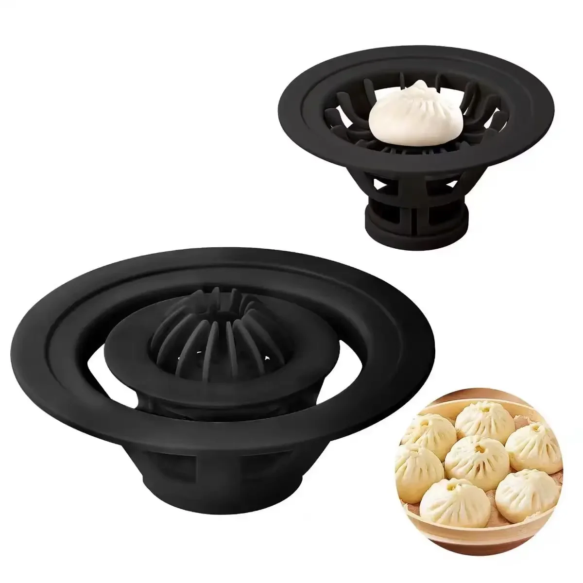 Chinese Baozi Maker Automatic Fast DIY Dumpling Siu Mai Pastry Wontons Mould Homemade Steamed Bao Buns Perfect Kitchen Tools