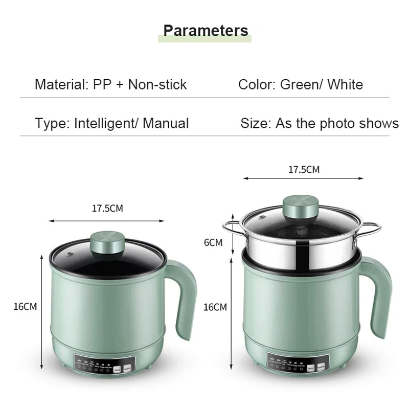For Cooker Single Double Layer 220V Multi Cooker Non-Stick Smart Mechanical MultiCooker Steamed Rice Pot For  EU 6