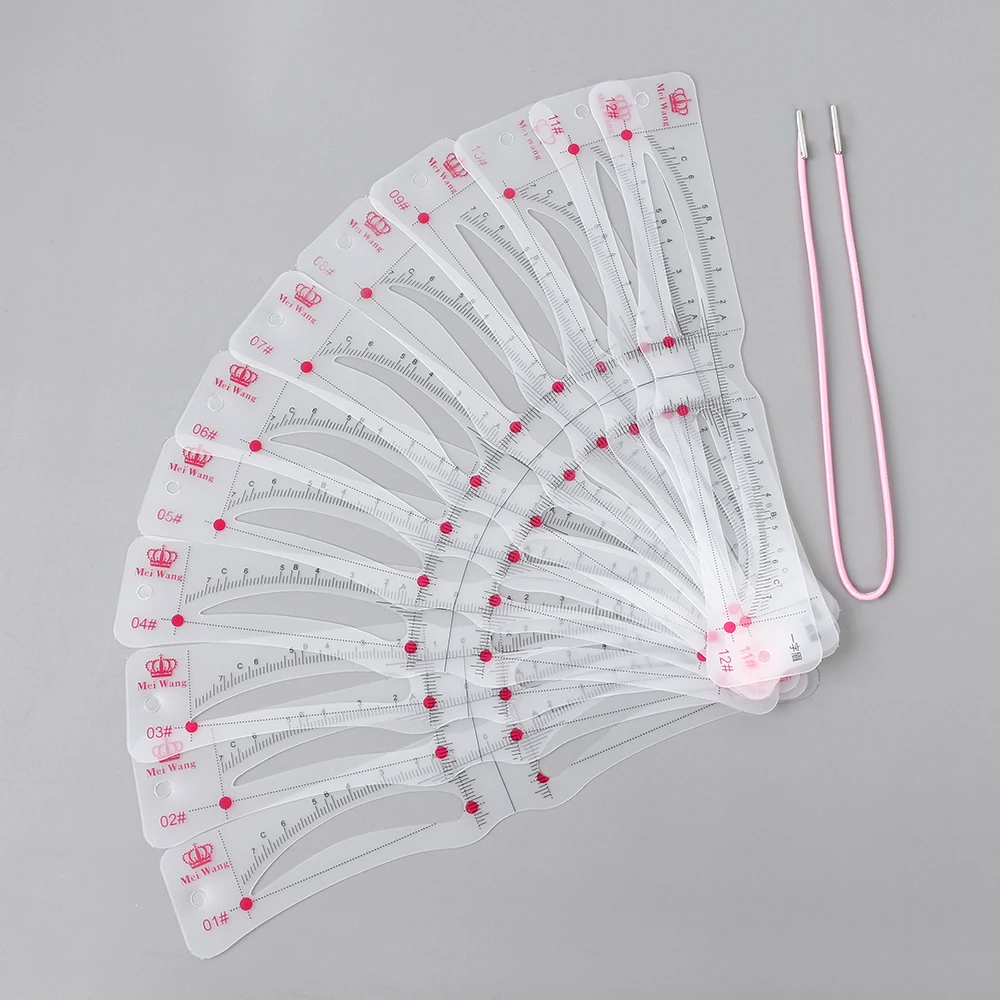 Eyebrow Stencil Drawing Thrush Card 20 Fashionable Style Eyebrow Shaper Kit for Women Reusable Template Suitable for 98% makeup tools eyebrow stencil tool eye makeup tools