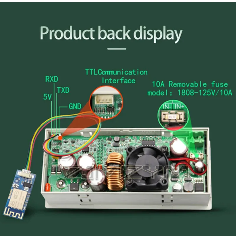 XY6008?W WiFi 스마트 디지털 조정 가능 DC 전원 공급 장치 CV CC 조정 전원 공급 장치(원격 PC 모바일 앱 제어 기능 포함)