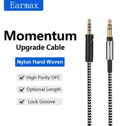 For Sennheiser MOMENTUM HD4.30 HD400S HD458 HD458BT HD450BT HD350BT HD4.40BT Nylon Braided Upgrade Cable