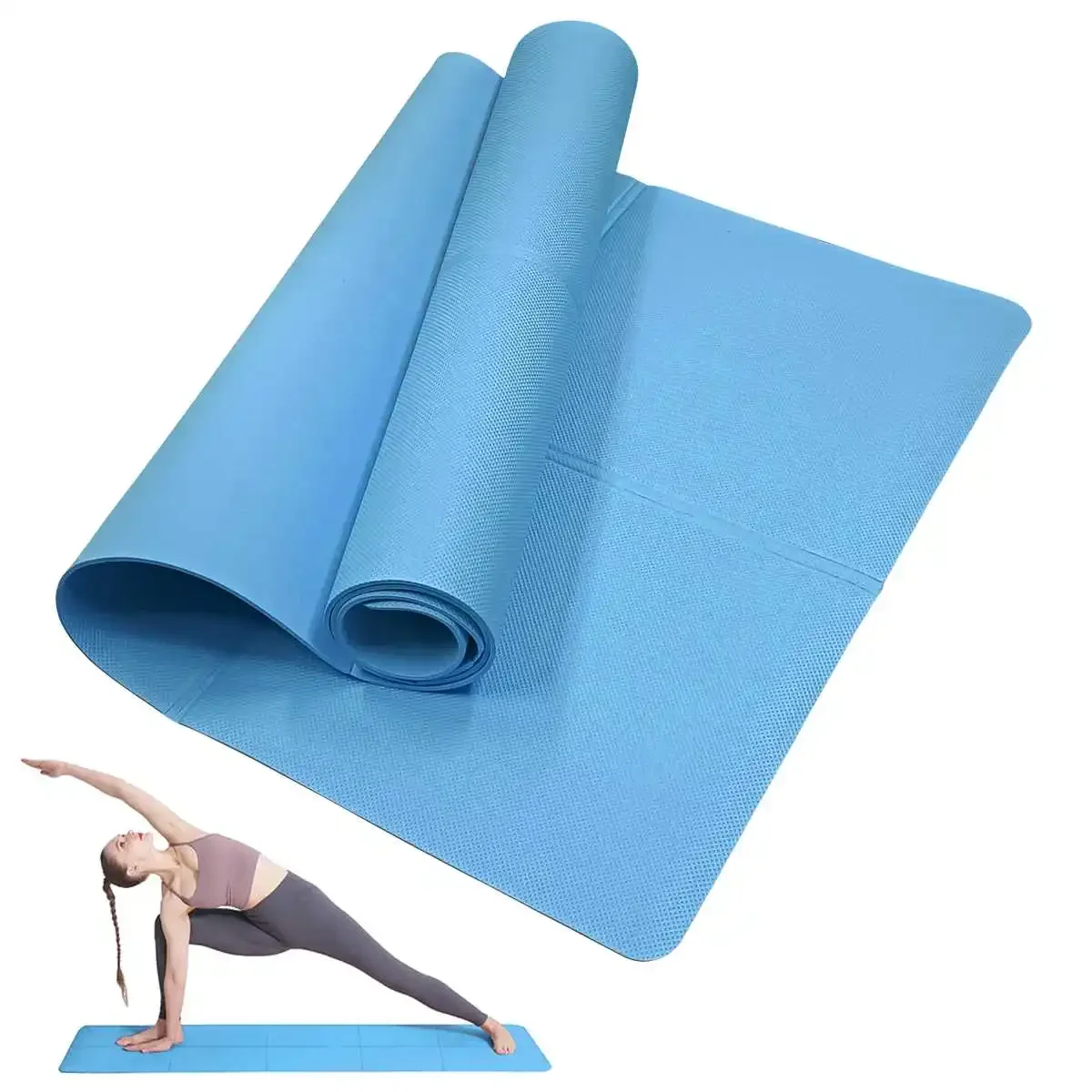 Premium 4mm Anti-Slip Yoga & Exercise Mat for Home Fitness and Pilates