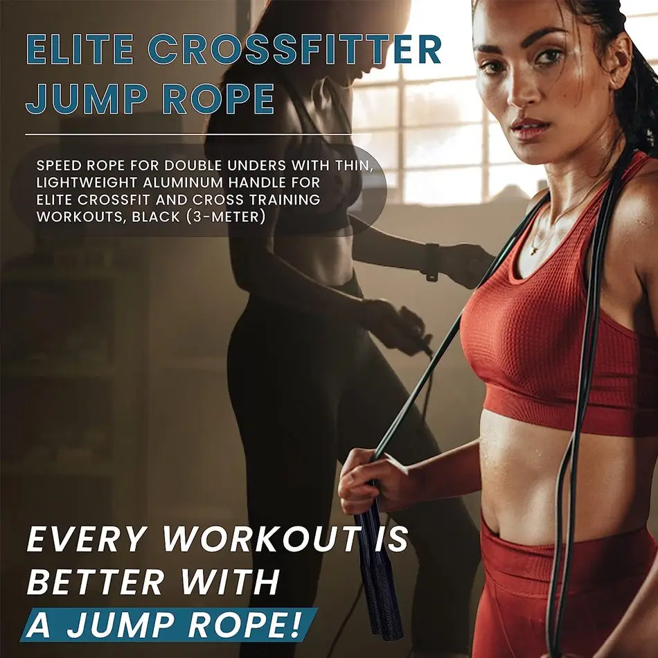 WOSWEIR-Unisex Professional Wire Jump Rope High School Entrance Exam Racing Adult Fitness Tool for Weight Loss And Fat Burning
