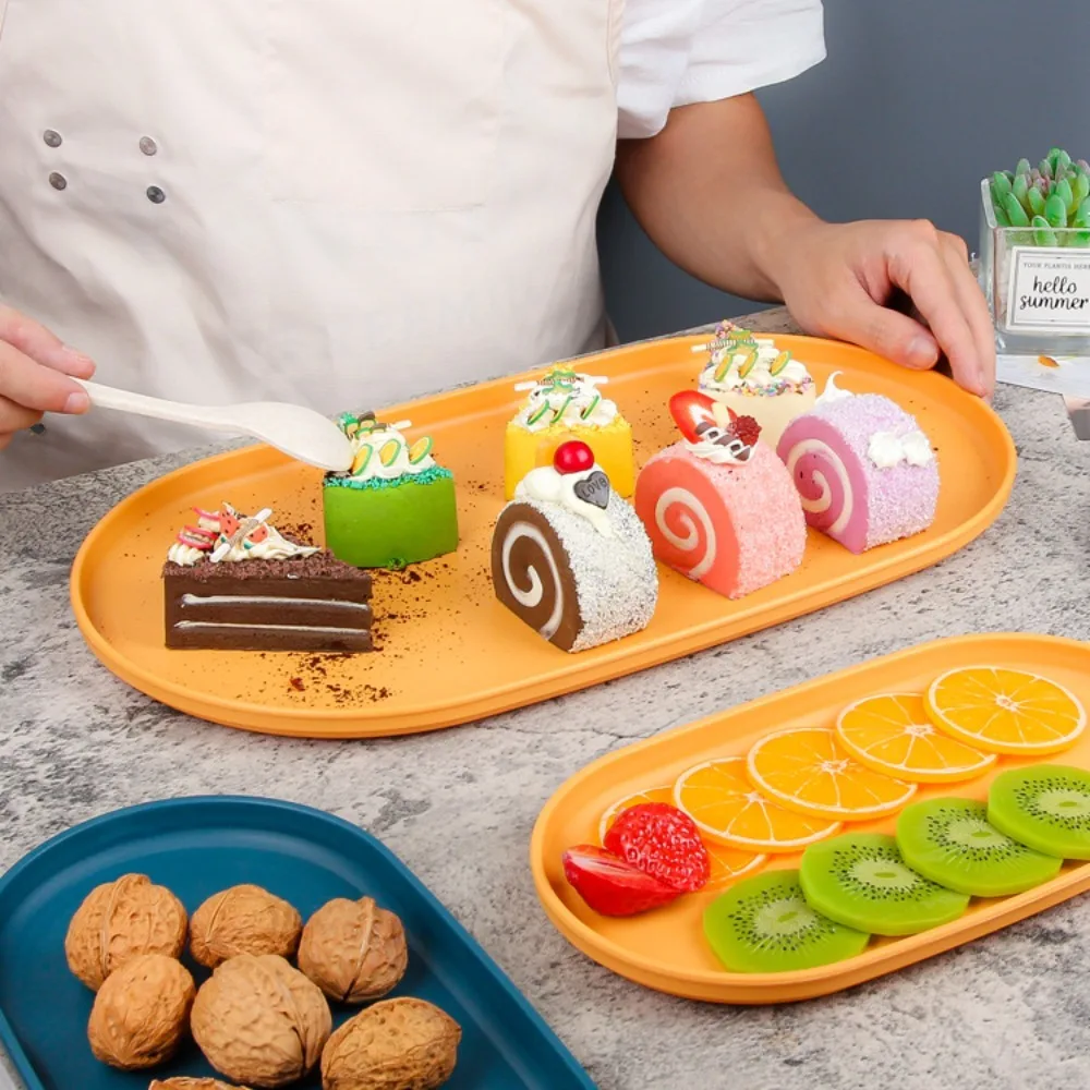 Tray Desktop Cosmetic Organizer Food Container Fruit Cake Plate Dessert Plate Nut Trays Baking Pastry Storage Storage Tray 4