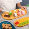 Tray Desktop Cosmetic Organizer Food Container Fruit Cake Plate Dessert Plate Nut Trays Baking Pastry Storage Storage Tray 4