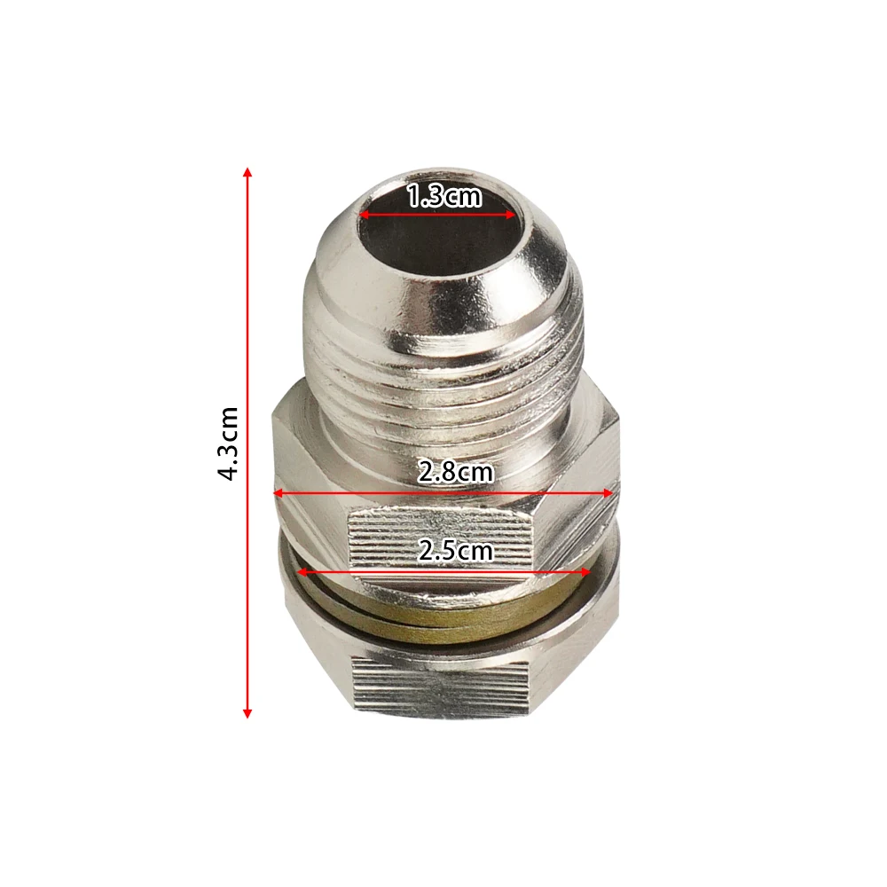 SweetSerenade Adattatore Per Ritorno Olio Turbo AN10, Raccordo Saldabile Per Coppa Olio, M18x1.5 Mm, Universale