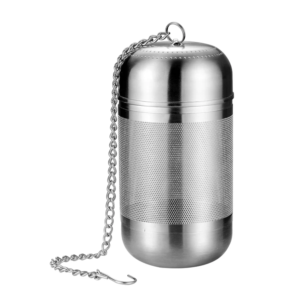 Stainless Steel Seasoning Ball Tea Infuser Soup Filter Kitchen Spice Strainer Herbal Brine Basket Tea Strainer Kitchen Dining