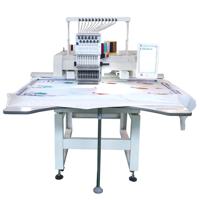 High Speed Portable 9/12/15 Needles Single Head Fabric Comfortable Hat Embroidery Machine Factory
