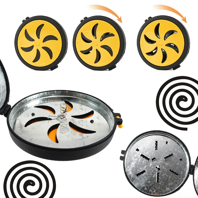 Szúnyog Tekercs Tartó Retro Hordozható Füstölő Égő Horoggal Otthoni Nyári Szabadtéri Halászati ​​Kemping Bbq