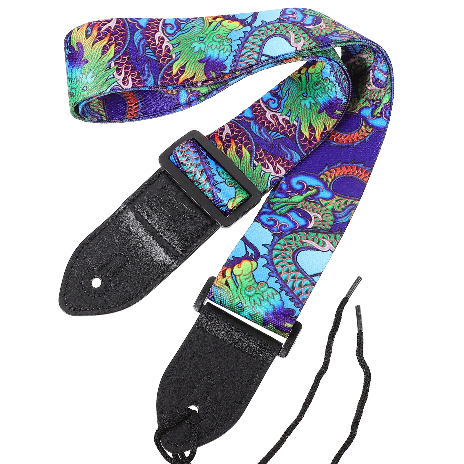 

Printed Guitar Strap for Electric Pick Holder Padded Shoulder Universal