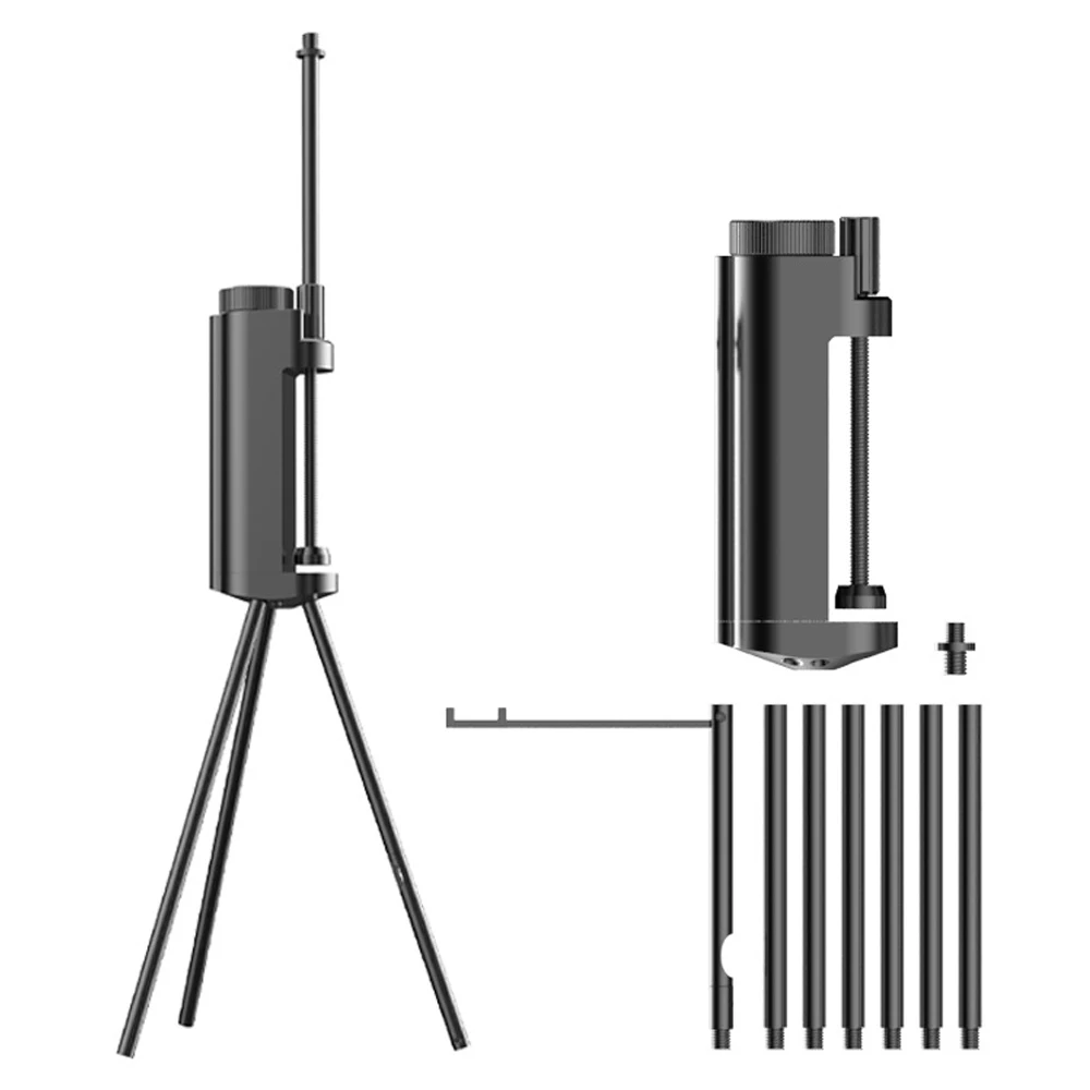 

Foldable Lamp Stand Lightweight Aluminum Alloy Light Holder Outdoor Portable Easy To Build Lamp Holder with Tripod
