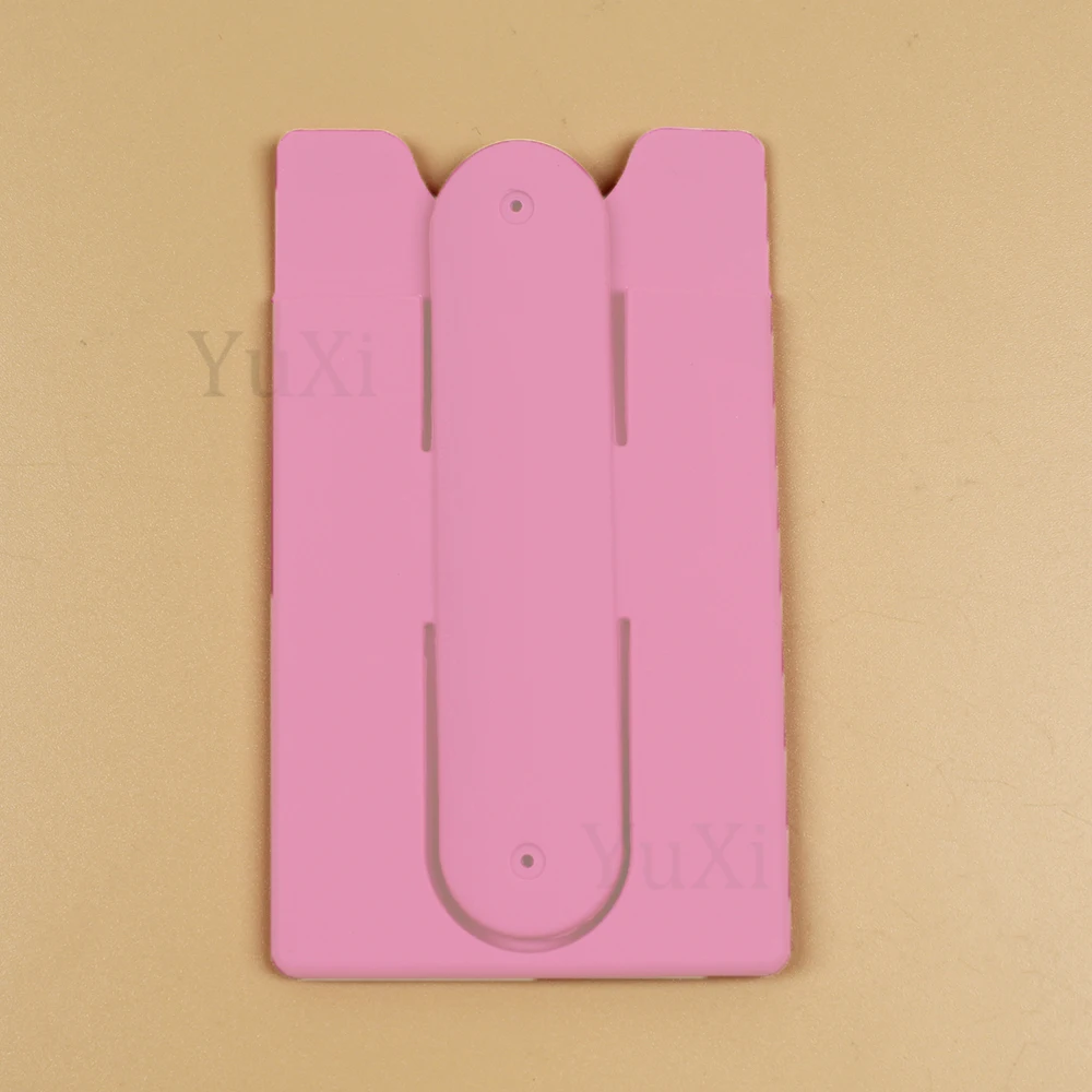 Colorful Silicone Adhesive Phone Wallet & Stand