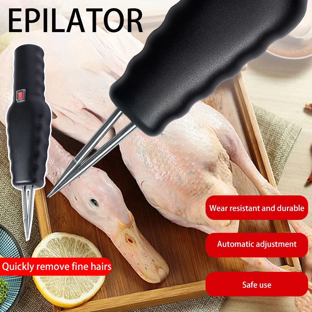 Electric Feather Plucker Hair Extractor Handheld Chicken Duck Goose Short Hair Removing Machine Poultry Hair Remove Tools