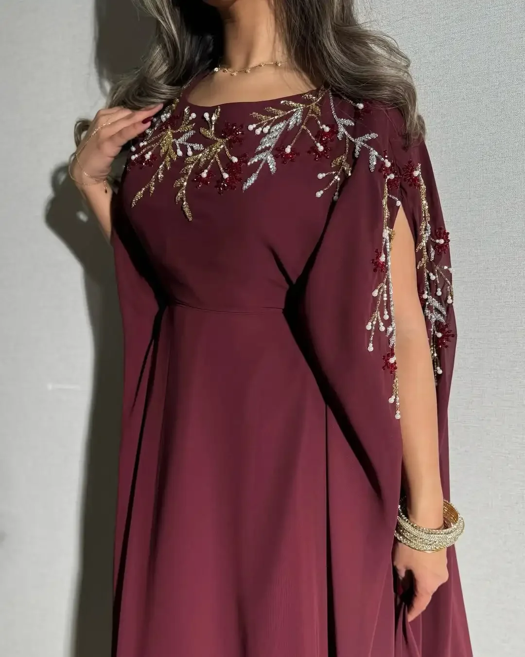 فساتين لحضور الحفلات الموسيقية بأكمام طويلة مخصصة...