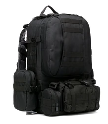 Outdoor High Capacity 55L Tactical Backpacks Men Military Backpack Hiking Trekking Rucksack mens bookbag  holographic bag