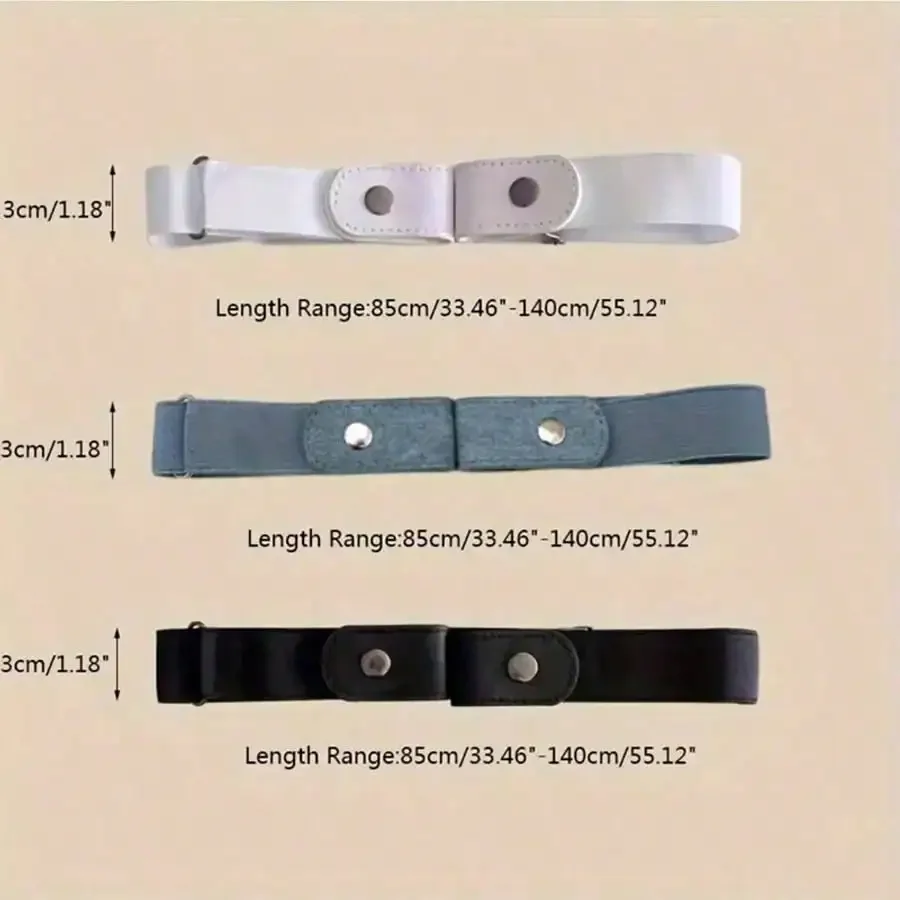 Elastic Waist Casual Invisible Belt For Dress And Jacket