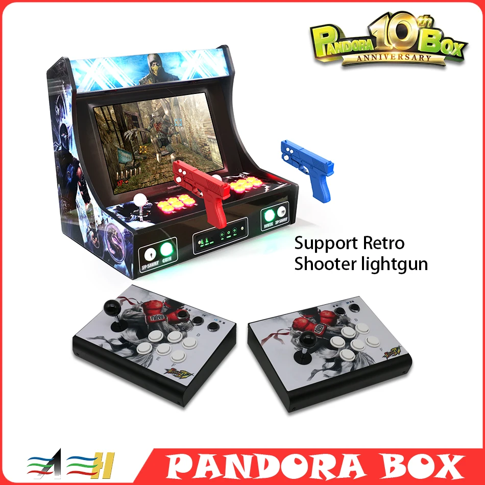 

Pandora Box 10th 5171 in1 retro game 6-button split console with retro Support Retro Shooter lightgun support 4:3 16:9 display