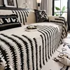 Simple Fashion Sofa Towel Mat Thicken Plush Non-slip All-inclusive Corner Seat Cover Winter Warm Couch Cushion for Living Room 1