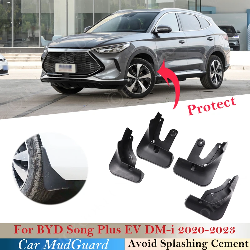 

Брызговики передние и задние для BYD Song Plus EV DM-i 202-2023