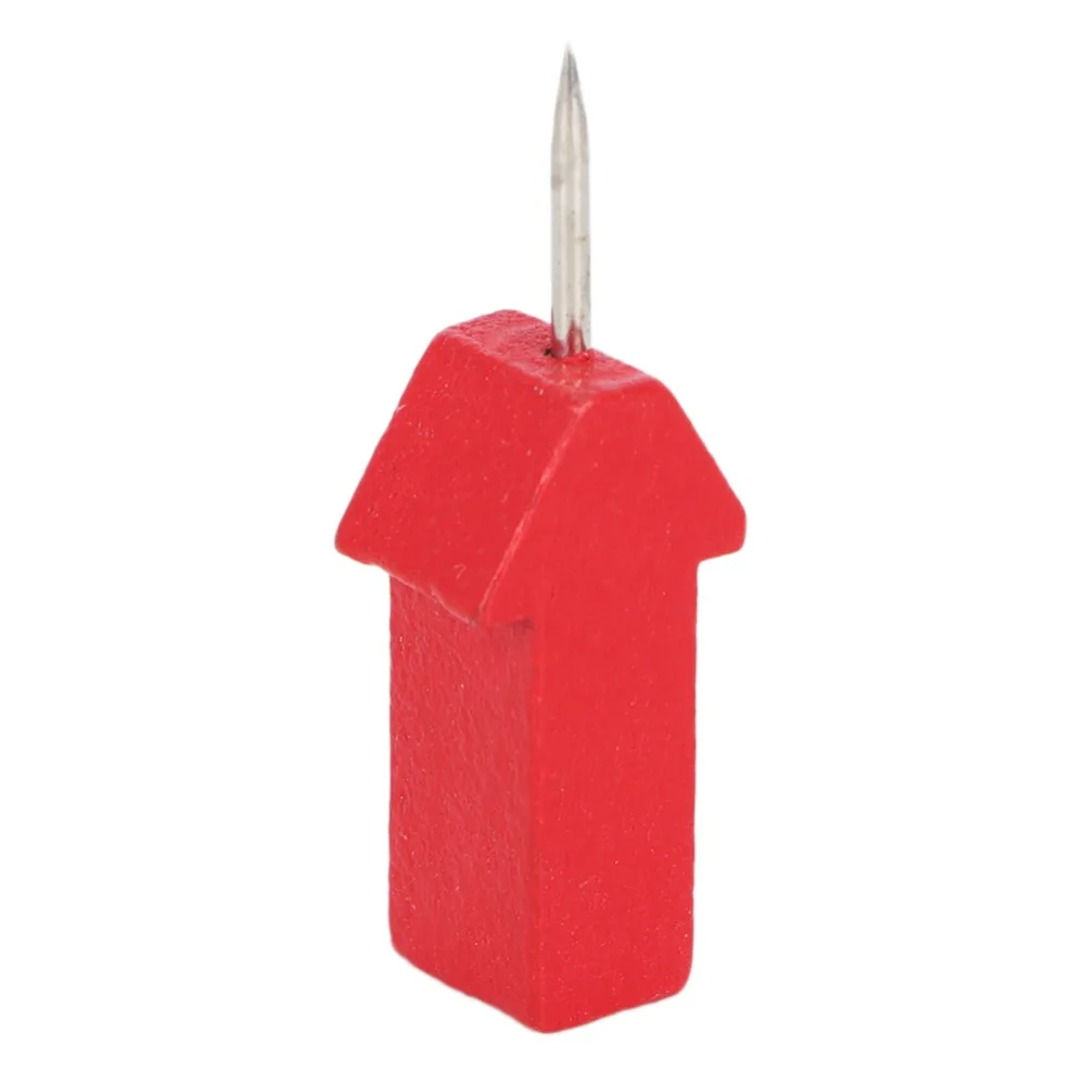 DIY 공예 레드 스타/레드 애로우 모양 푸시핀(보관함 포함) 40개/25개 써머핀 못 나무 창의적인 푸시핀 게시판용