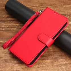 Premium Flip PU Leather Phone Case with Multiple Model Compatibility for Samsung J6 Plus (Red)