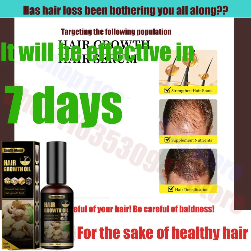 

Ginger Hair Growth Oil Rapid Grow Hair Anti Hair Loss Product Repair Broken Damage Hair Strengthen Nourish Hair Roots