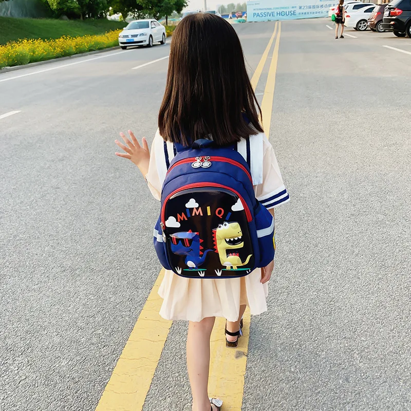 Children Cute Dinosaur Backpacks Cartoon Boy Girl Anti Loss Bags In Kindergarten Baby Backpack Outdoor Leisure Snack School Bag