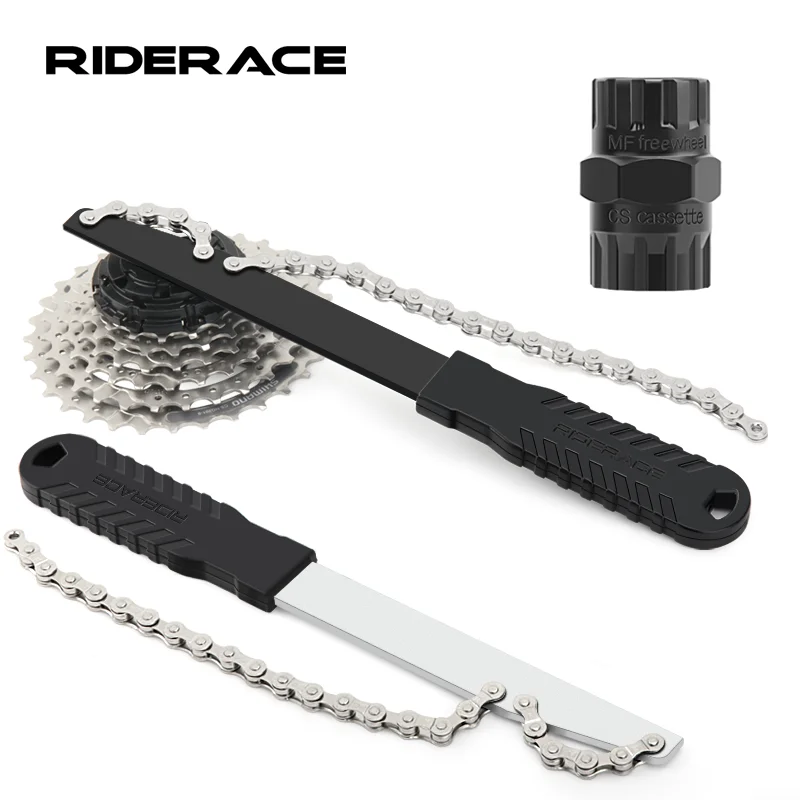 Bicycle Cassette Flywheel Wrench With Flywheel Remover Socket Tool Wear-Resistant High Strength Steel Portable Bike Repair Tool